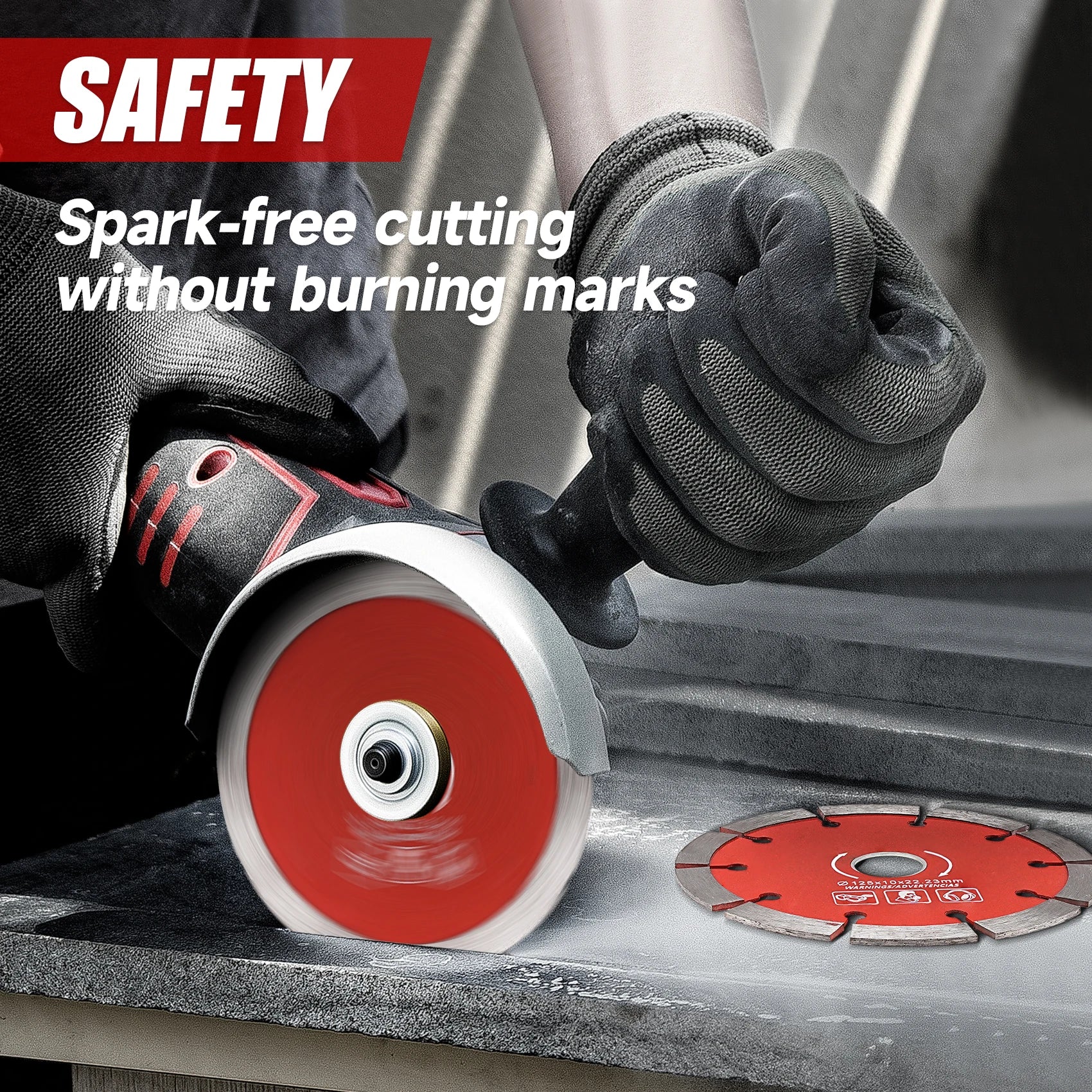 1/3/5pcs 125mm Diamond Saw Blades Stone Wall Grooving Dry Cutting Wheel For Angle Grinder Cutting Ceramic Concrete Walls Marble