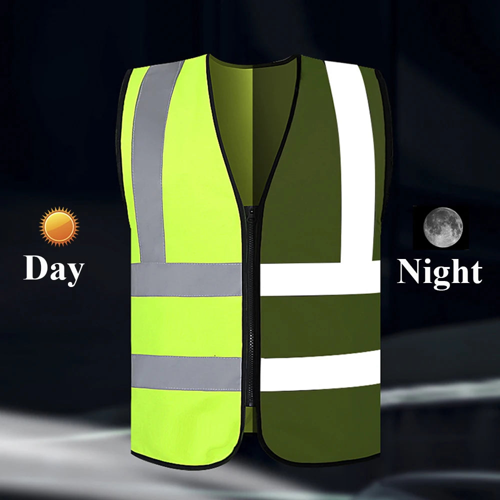 Safety Vest Custom Logo Construction
