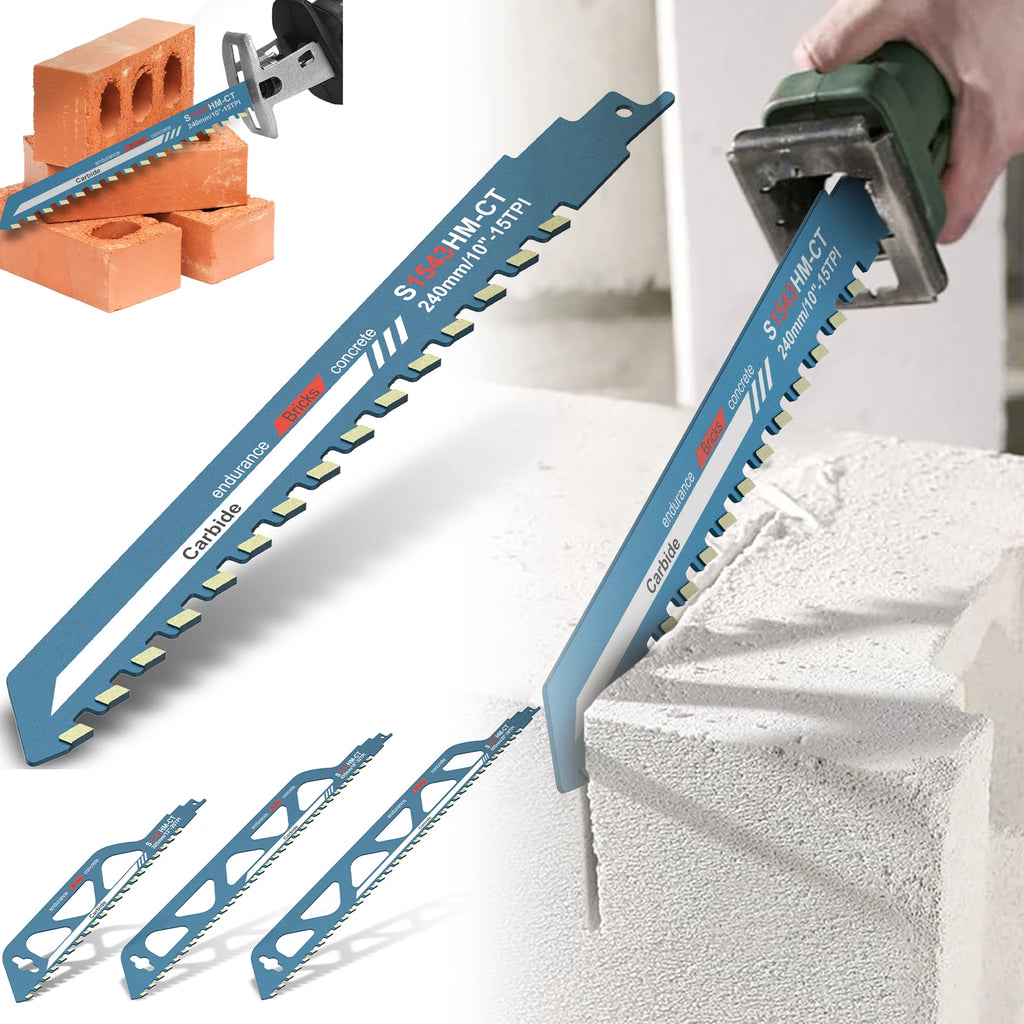 Reciprocating Saw Blade 10/12/18/20in Universal Recip Sabre Saw Blade Masonry Cutting Blade